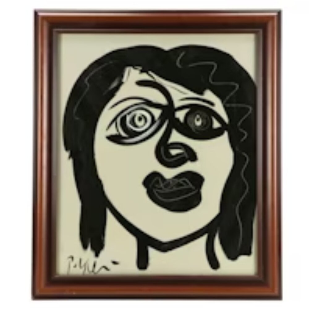 Untitled (Figural Portrait) Acrylic Painting by Peter Robert Keil
